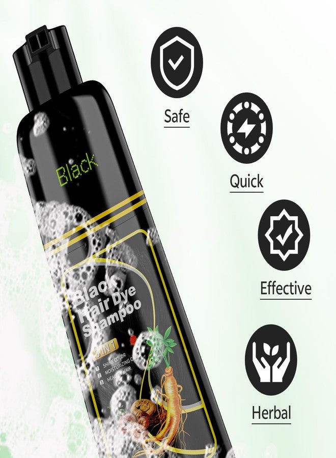 JUANCHI Black Hair Dye Shampoo 3 in 1, 150ML Hair Dye Shampoo for Women Men - Image 4